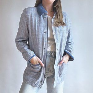 Vintage Blue Plaid Jacket